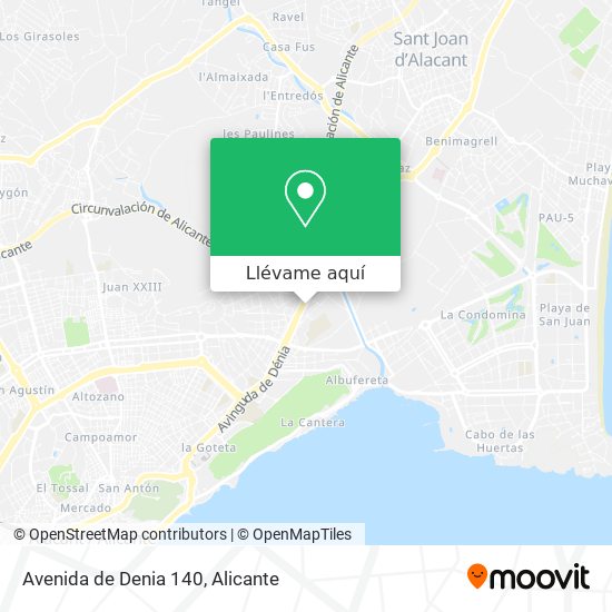 Mapa Avenida de Denia 140