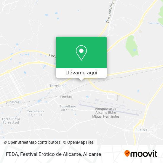 Mapa FEDA, Festival Erótico de Alicante