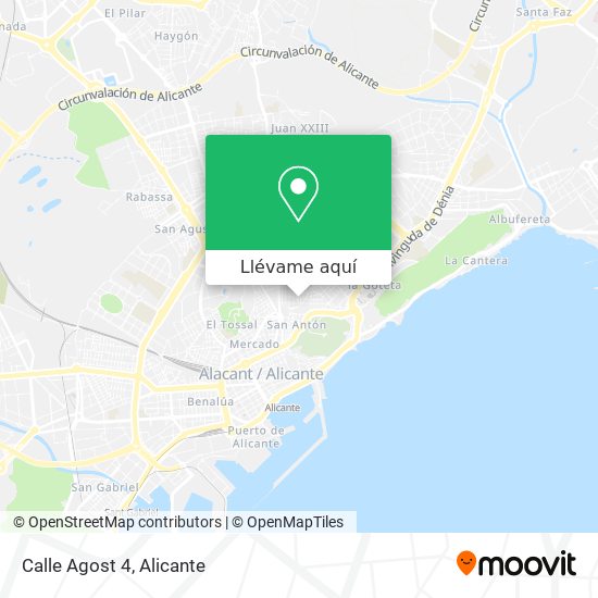 Mapa Calle Agost 4