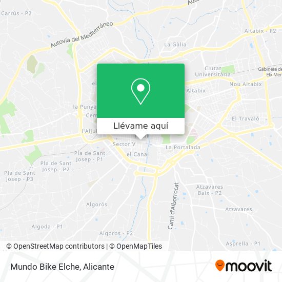 Mapa Mundo Bike Elche