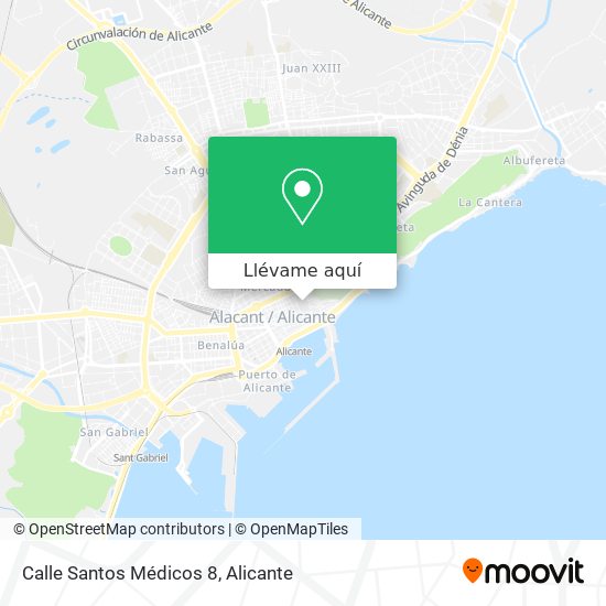Mapa Calle Santos Médicos 8