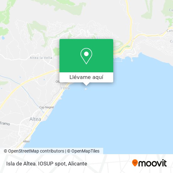 Mapa Isla de Altea. IOSUP spot
