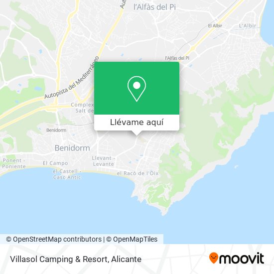 Mapa Villasol Camping & Resort