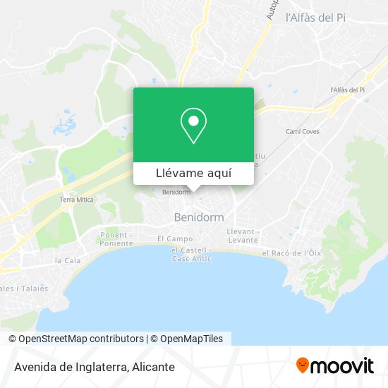 Mapa Avenida de Inglaterra