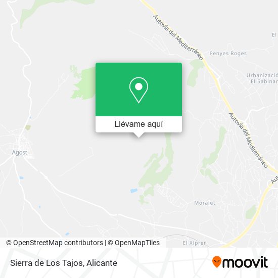 Mapa Sierra de Los Tajos