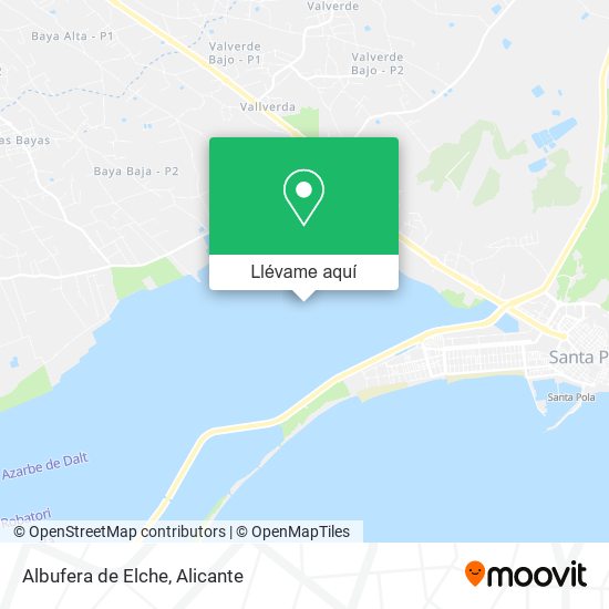 Mapa Albufera de Elche