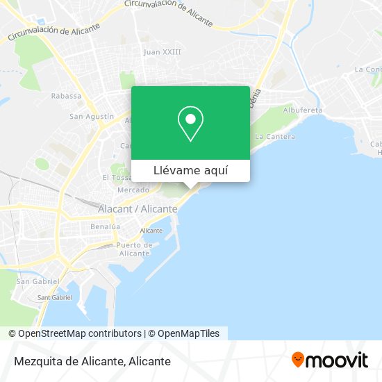 Mapa Mezquita de Alicante