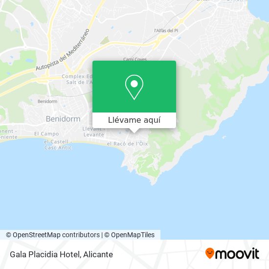 Mapa Gala Placidia Hotel