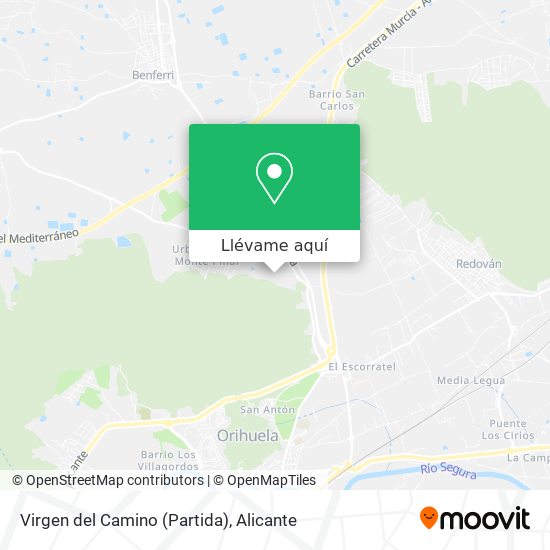 Mapa Virgen del Camino (Partida)