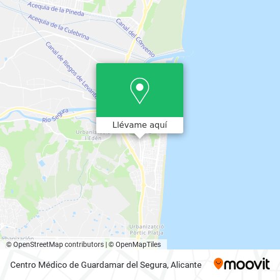 Mapa Centro Médico de Guardamar del Segura