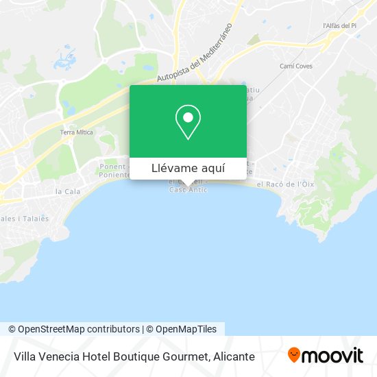 Mapa Villa Venecia Hotel Boutique Gourmet