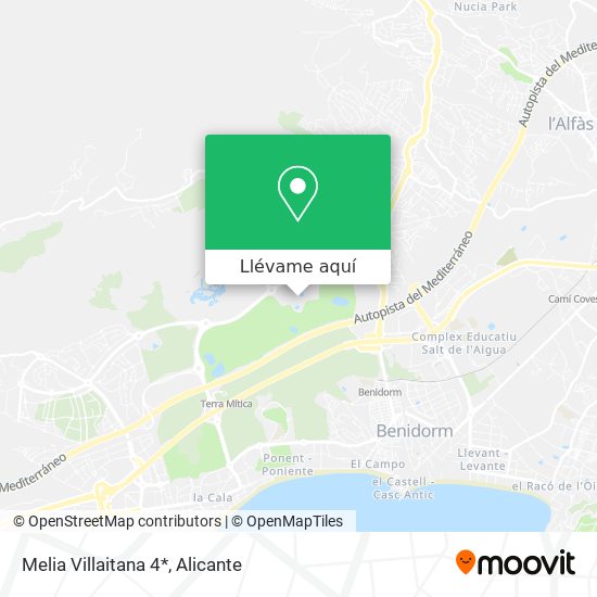 Mapa Melia Villaitana 4*
