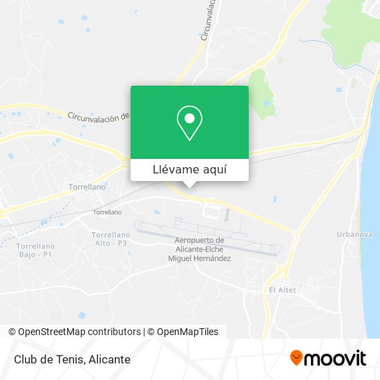 Mapa Club de Tenis