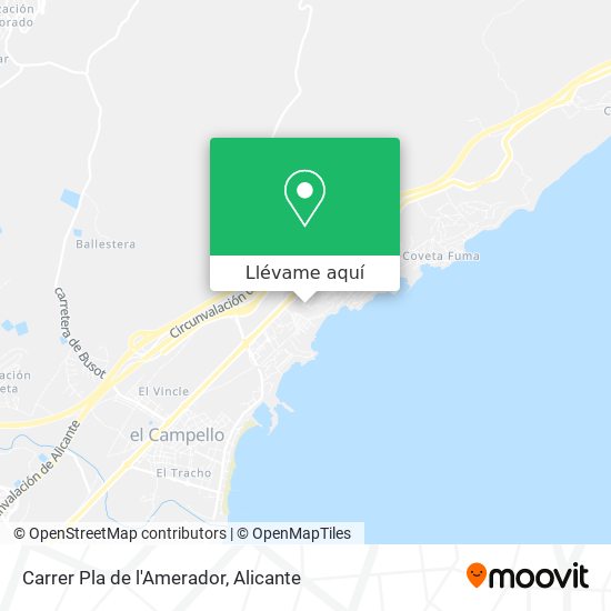 Mapa Carrer Pla de l'Amerador