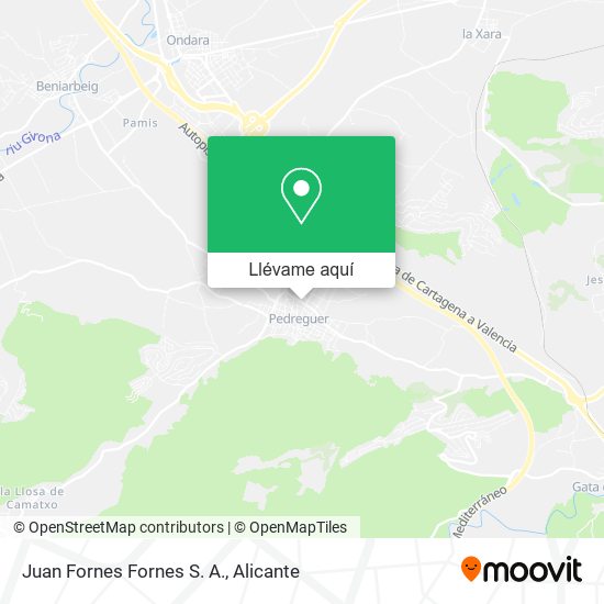 Mapa Juan Fornes Fornes S. A.