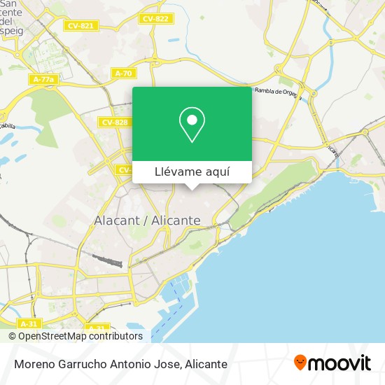 Mapa Moreno Garrucho Antonio Jose