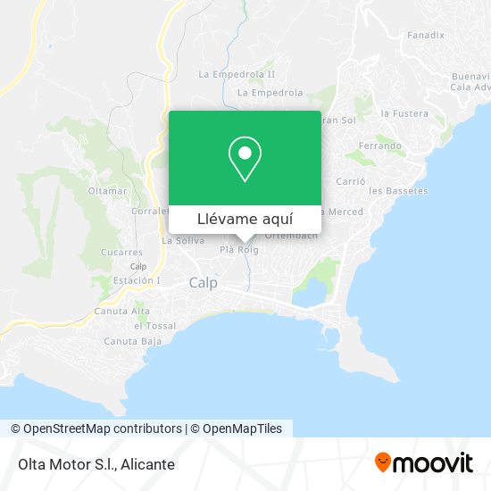 Mapa Olta Motor S.l.