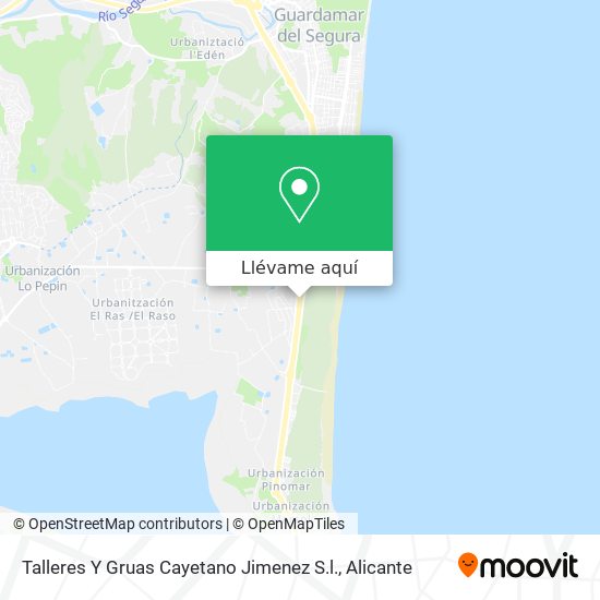 Mapa Talleres Y Gruas Cayetano Jimenez S.l.