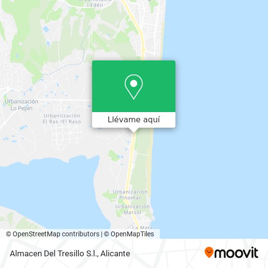 Mapa Almacen Del Tresillo S.l.