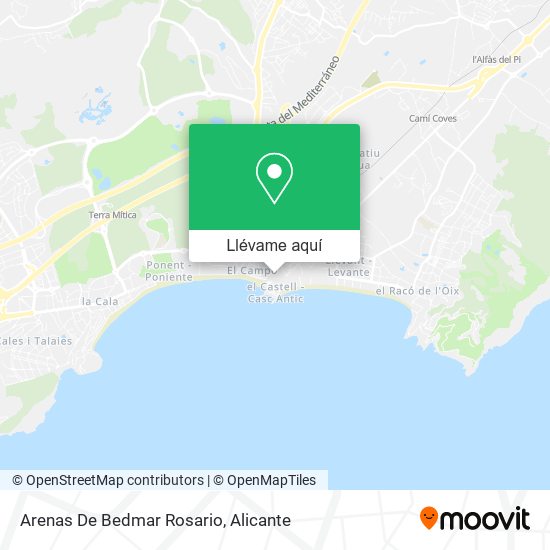 Mapa Arenas De Bedmar Rosario