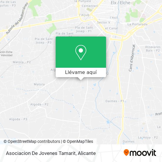 Mapa Asociacion De Jovenes Tamarit