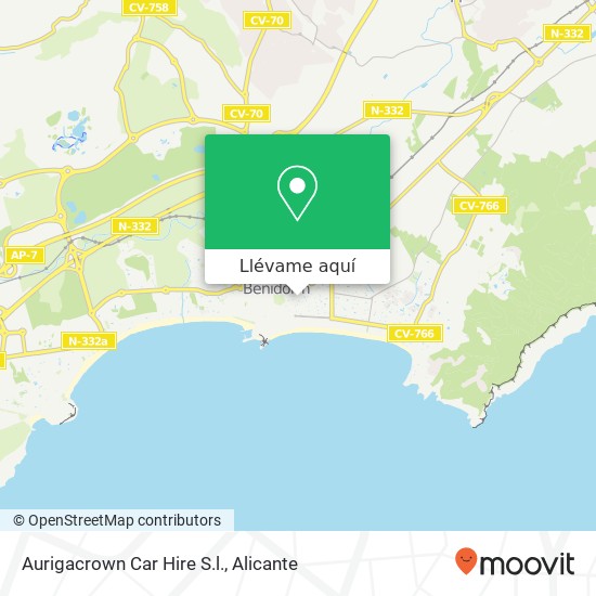 Mapa Aurigacrown Car Hire S.l.