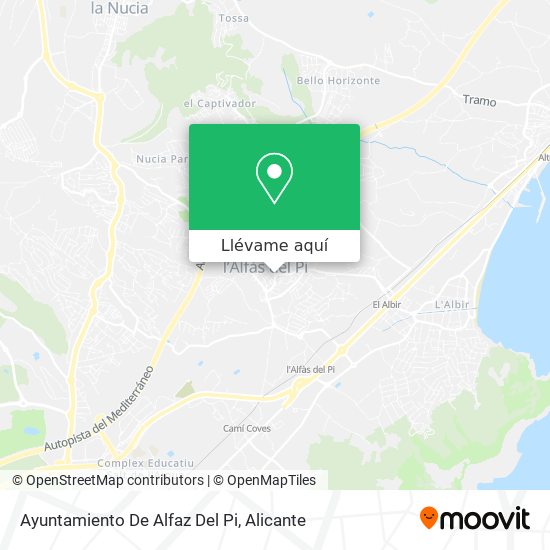 Mapa Ayuntamiento De Alfaz Del Pi