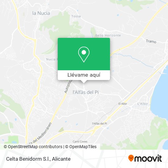 Mapa Celta Benidorm S.l.