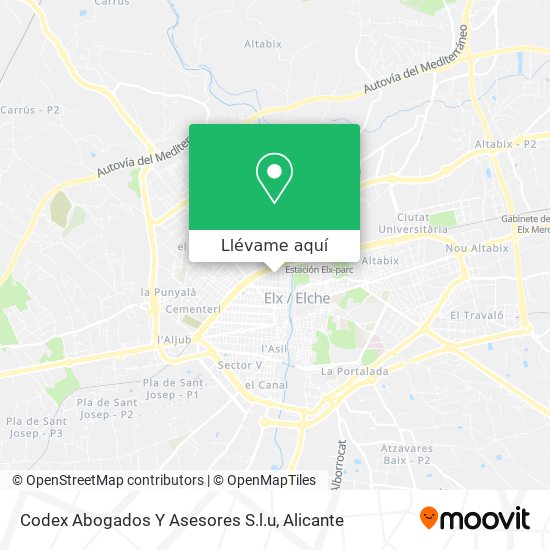 Mapa Codex Abogados Y Asesores S.l.u