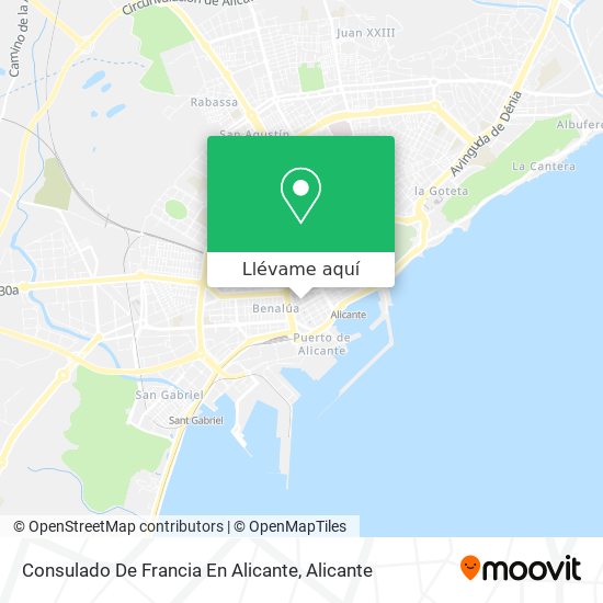 Mapa Consulado De Francia En Alicante