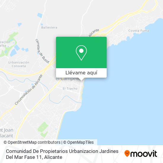 Mapa Comunidad De Propietarios Urbanizacion Jardines Del Mar Fase 11
