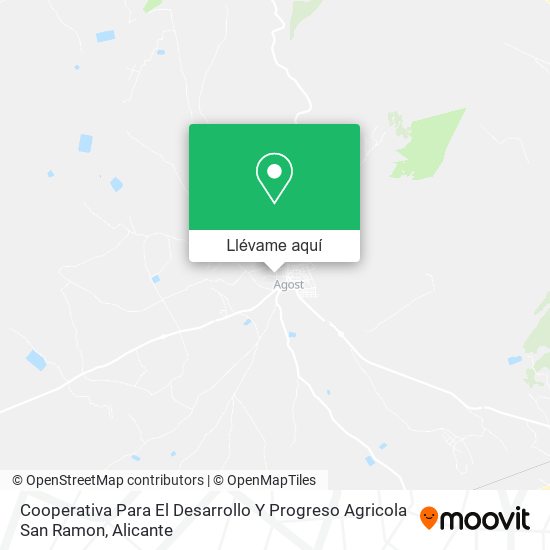 Mapa Cooperativa Para El Desarrollo Y Progreso Agricola San Ramon