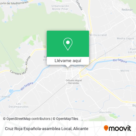 Mapa Cruz Roja Española-asamblea Local