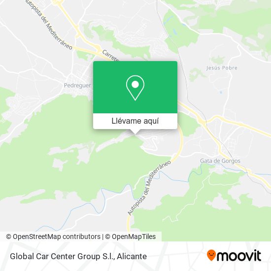 Mapa Global Car Center Group S.l.