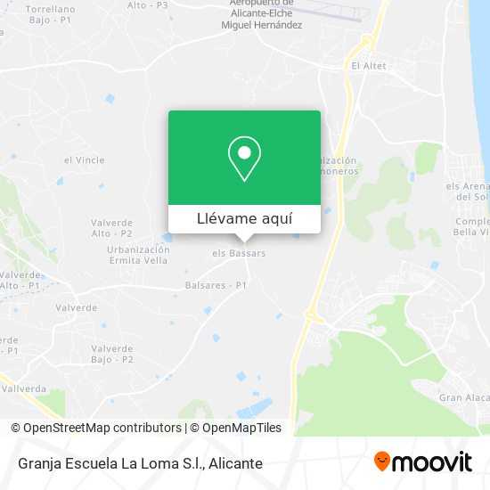 Mapa Granja Escuela La Loma S.l.