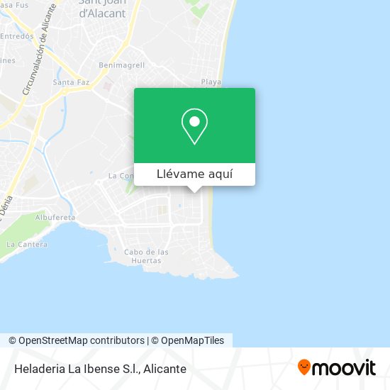 Mapa Heladeria La Ibense S.l.