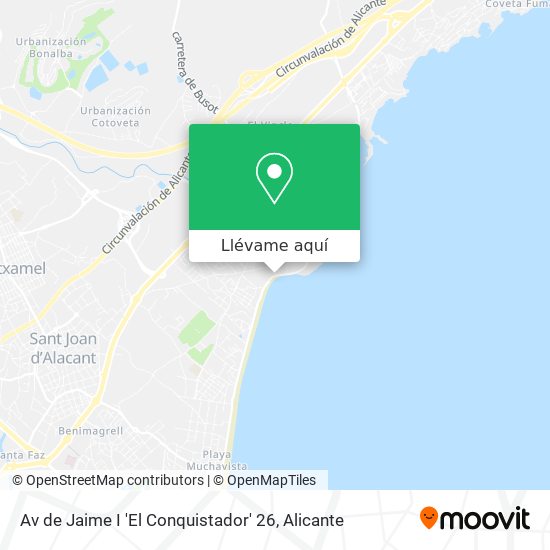 Mapa Av de Jaime I 'El Conquistador' 26