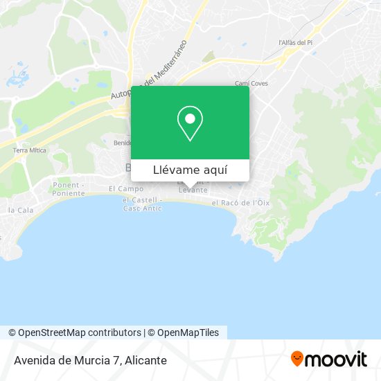Mapa Avenida de Murcia 7