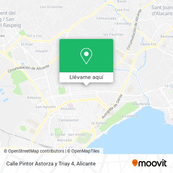Mapa Calle Pintor Astorza y Triay 4