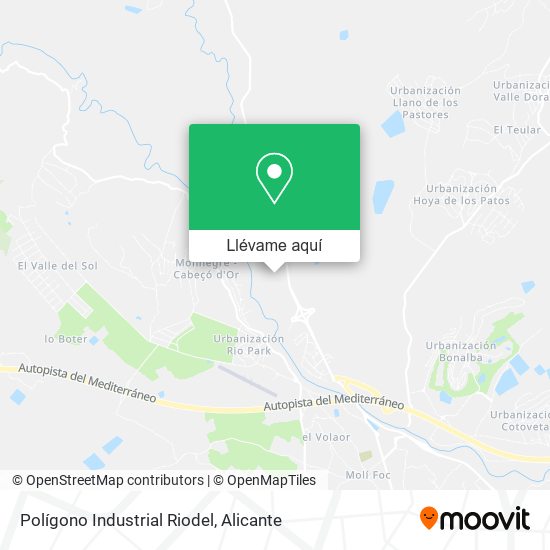 Mapa Polígono Industrial Riodel