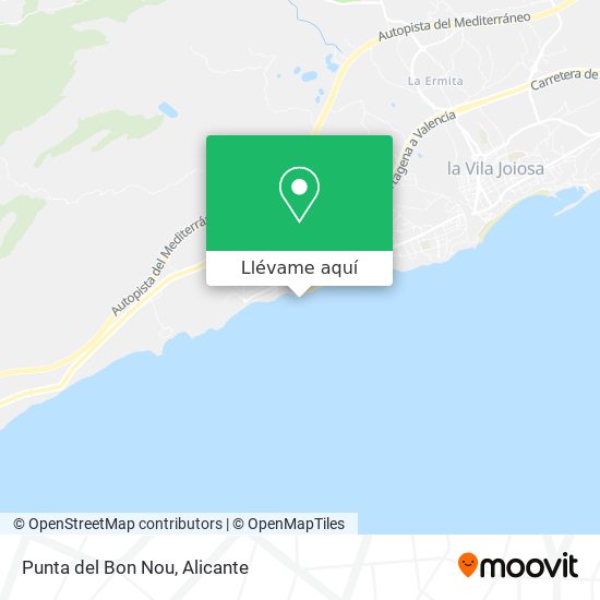 Mapa Punta del Bon Nou