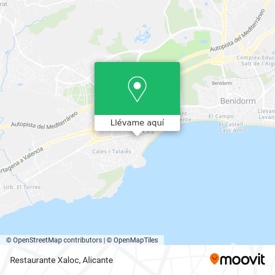 Mapa Restaurante Xaloc