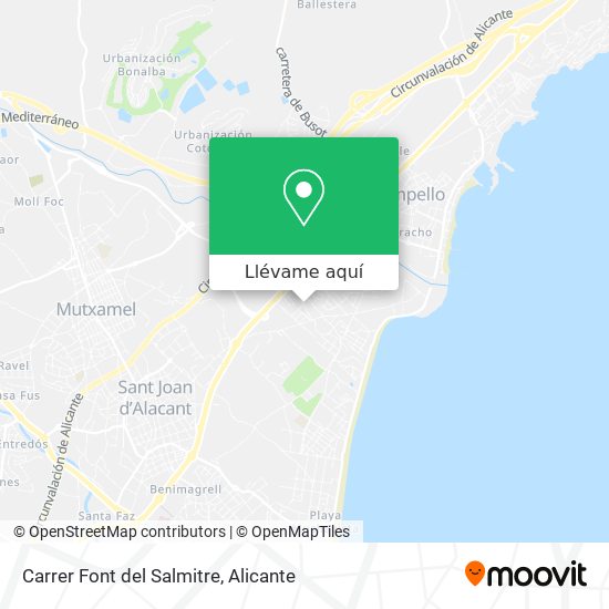 Mapa Carrer Font del Salmitre