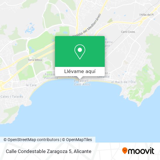 Mapa Calle Condestable Zaragoza 5