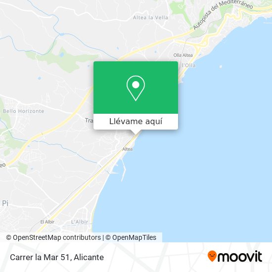 Mapa Carrer la Mar 51