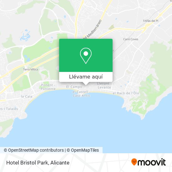 Mapa Hotel Bristol Park