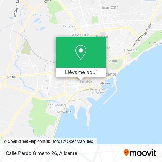 Mapa Calle Pardo Gimeno 26