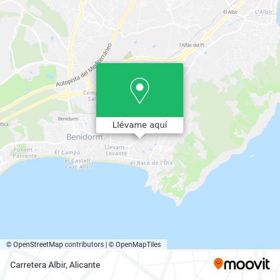 Mapa Carretera Albir