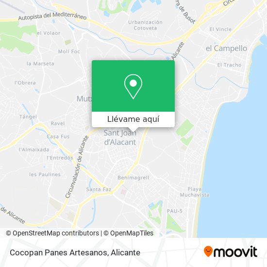 Mapa Cocopan Panes Artesanos