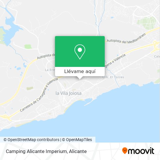 Mapa Camping Alicante Imperium